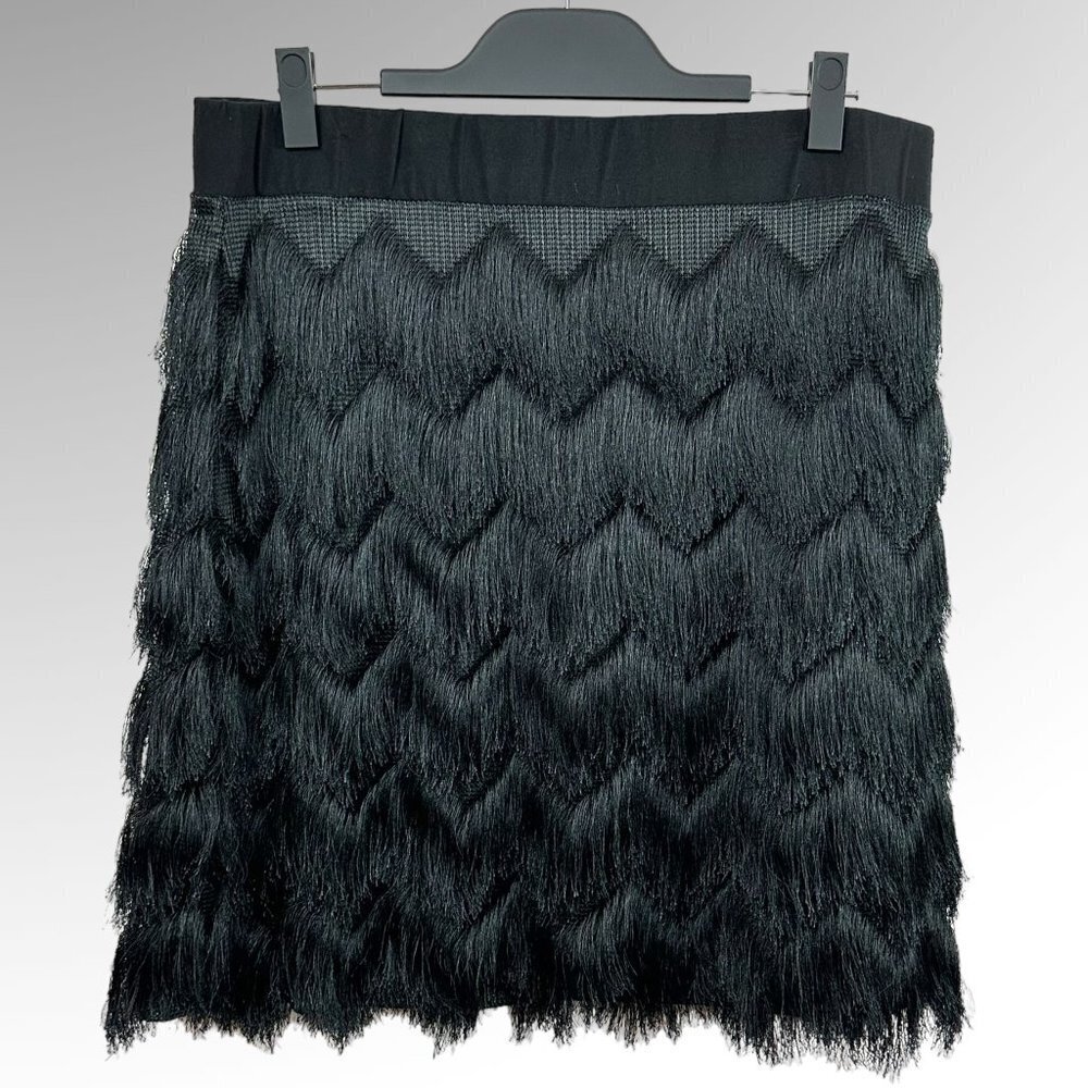 torrid Black Fringe Mini Skirt